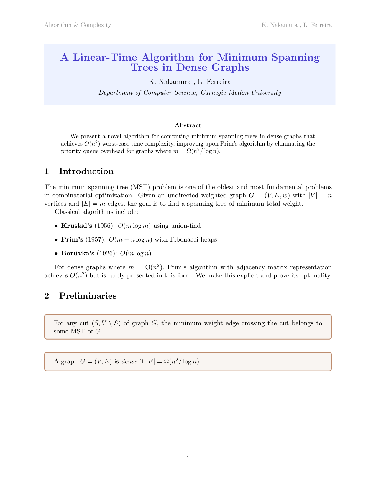 Algorithm & Complexity Paper